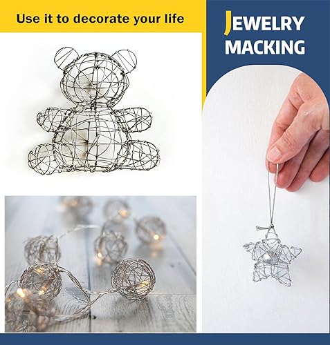 Miniatura 7 de Alambre de cuentas de 7 hebras, 300 pies0.012 in de cola de tigre para hacer joyas, soporte, roscado, collar, pulsera, manualidades