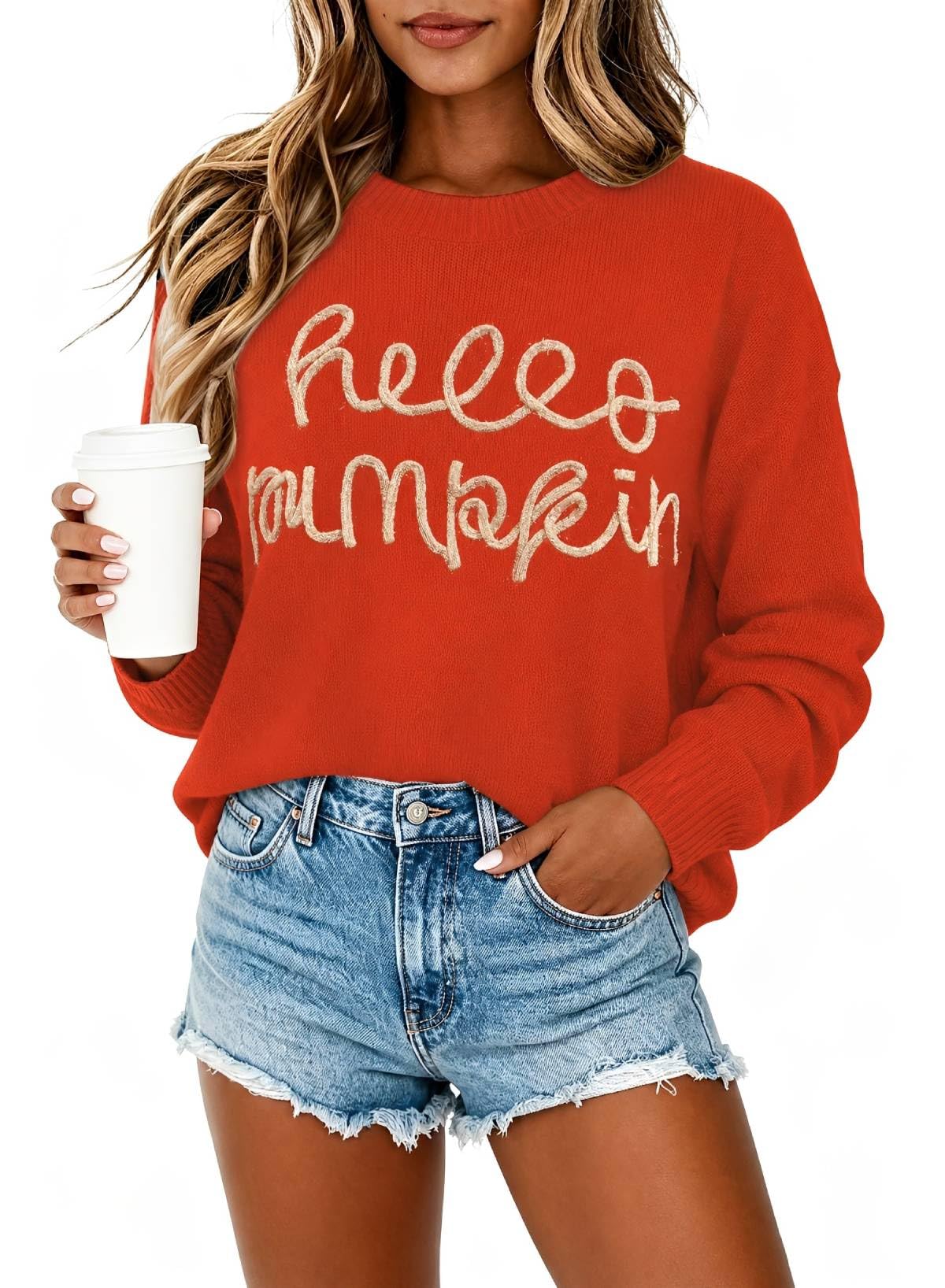 MARZXIN Women Sweater Merry Christmas Pullover Halloween Sweatshirts Tops