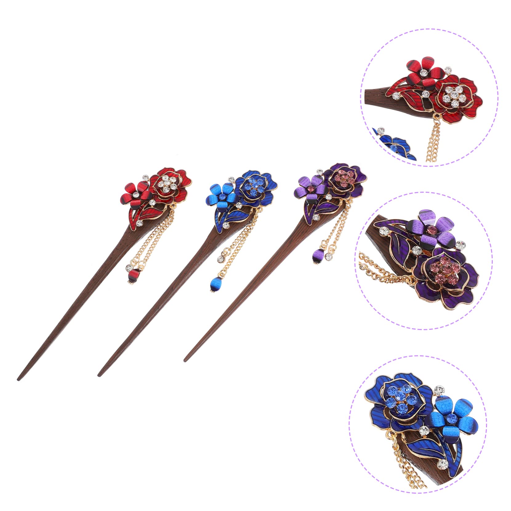 Beavorty 9stücke Teiliges Ethnische Haarnadeln Mit Funkelndem Handgemachte Haarspangen Für Chignon Und Hochsteckfrisuren Und Vintage Stil Für Elegante Auftritte