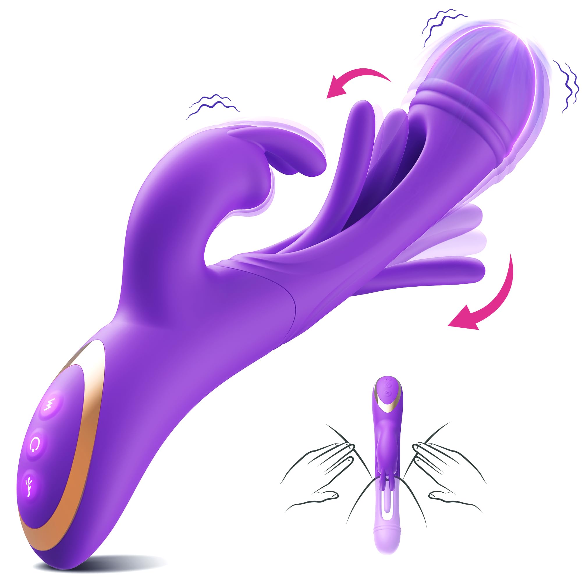 Vibrator Flapping Sex Toys G Spot Adult Toys, 3 in 1 Sex toys4couples Men &  Women Vibrater New Hollow Structure Vibrators Sex ToyThrusting Vibrator  Bullet Sex Toys4women Female Women Vibratir : Amazon.co.uk: