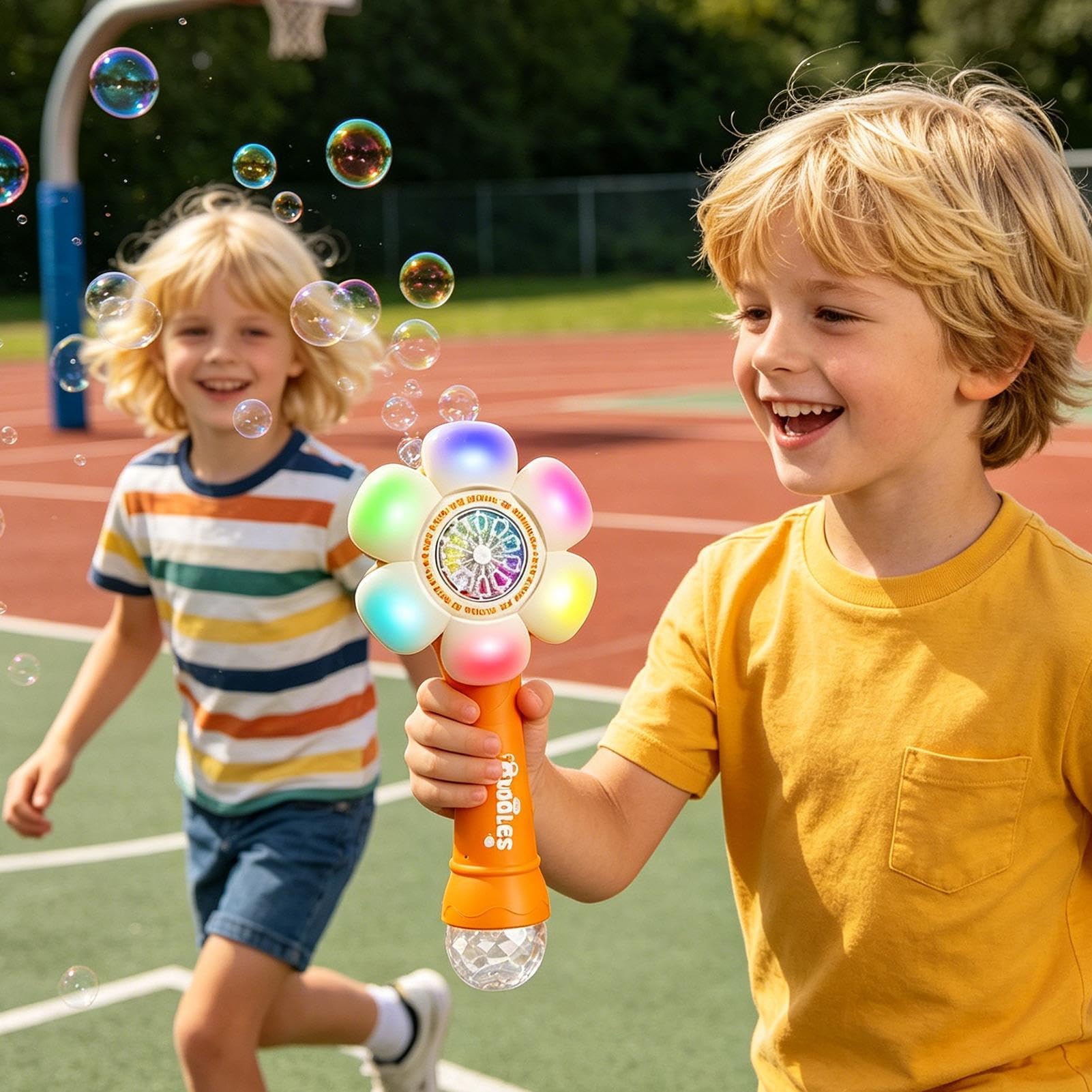 Macchina Bolle Girasole Da Bagno Giocattolo Soffiabolle Automatico | Sparabolle Girasole con Per Bambini, Bambine, Giardino, Compleanno, Bagno, , Spiaggia, Giochi