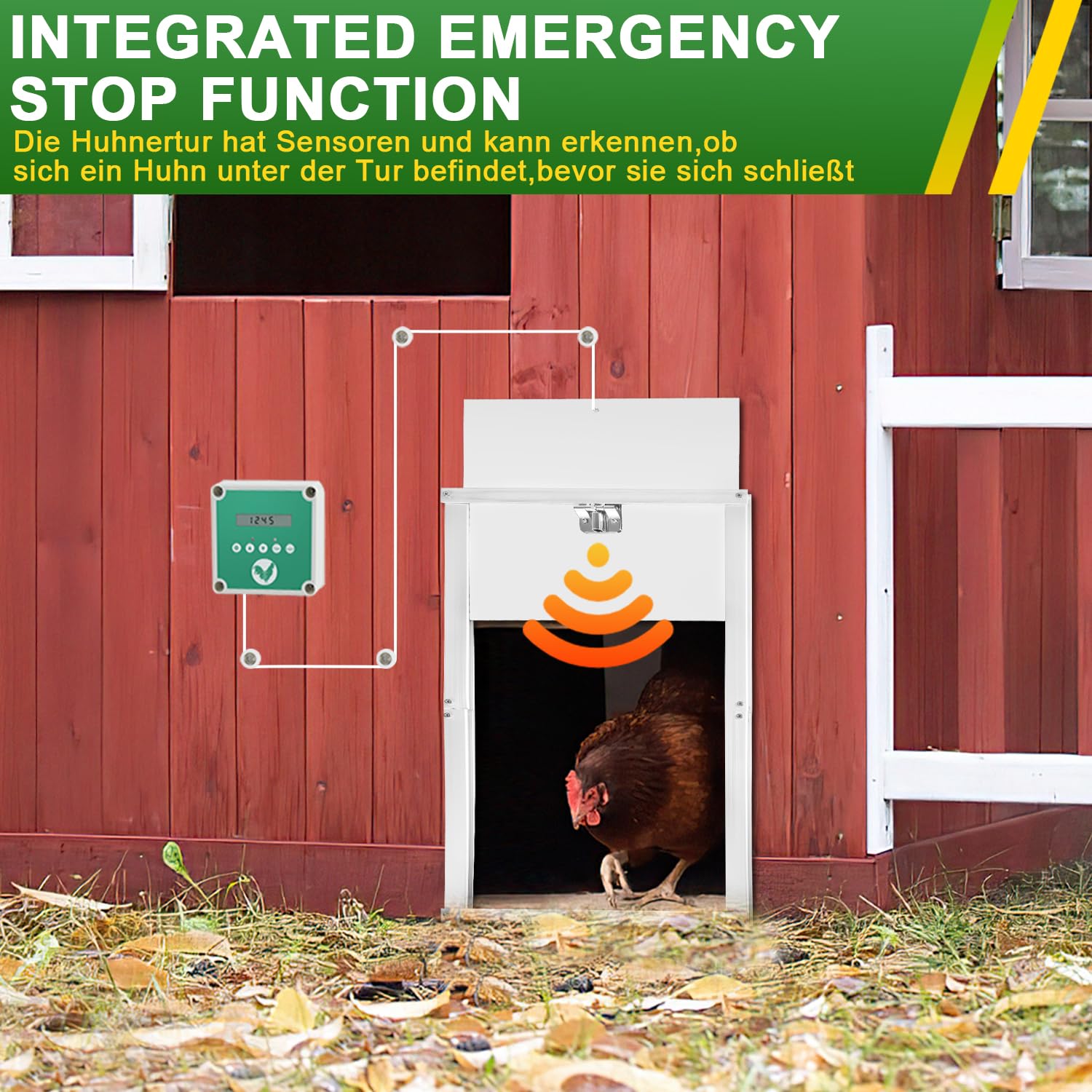 IKODM Porte De Poulailler Automatique - Minuterie à énergie