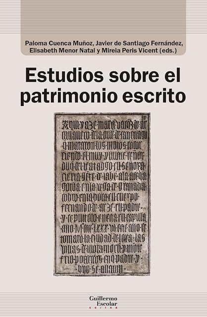 Portada de Estudios sobre el patrimonio escrito