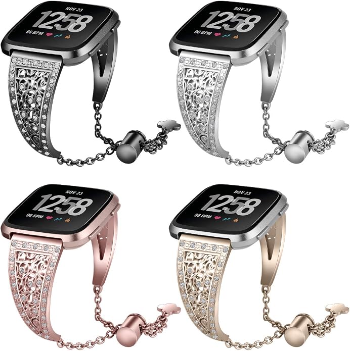 Correa compatible Fitbit Versa 2 mujer con hebilla metal miniatura 7