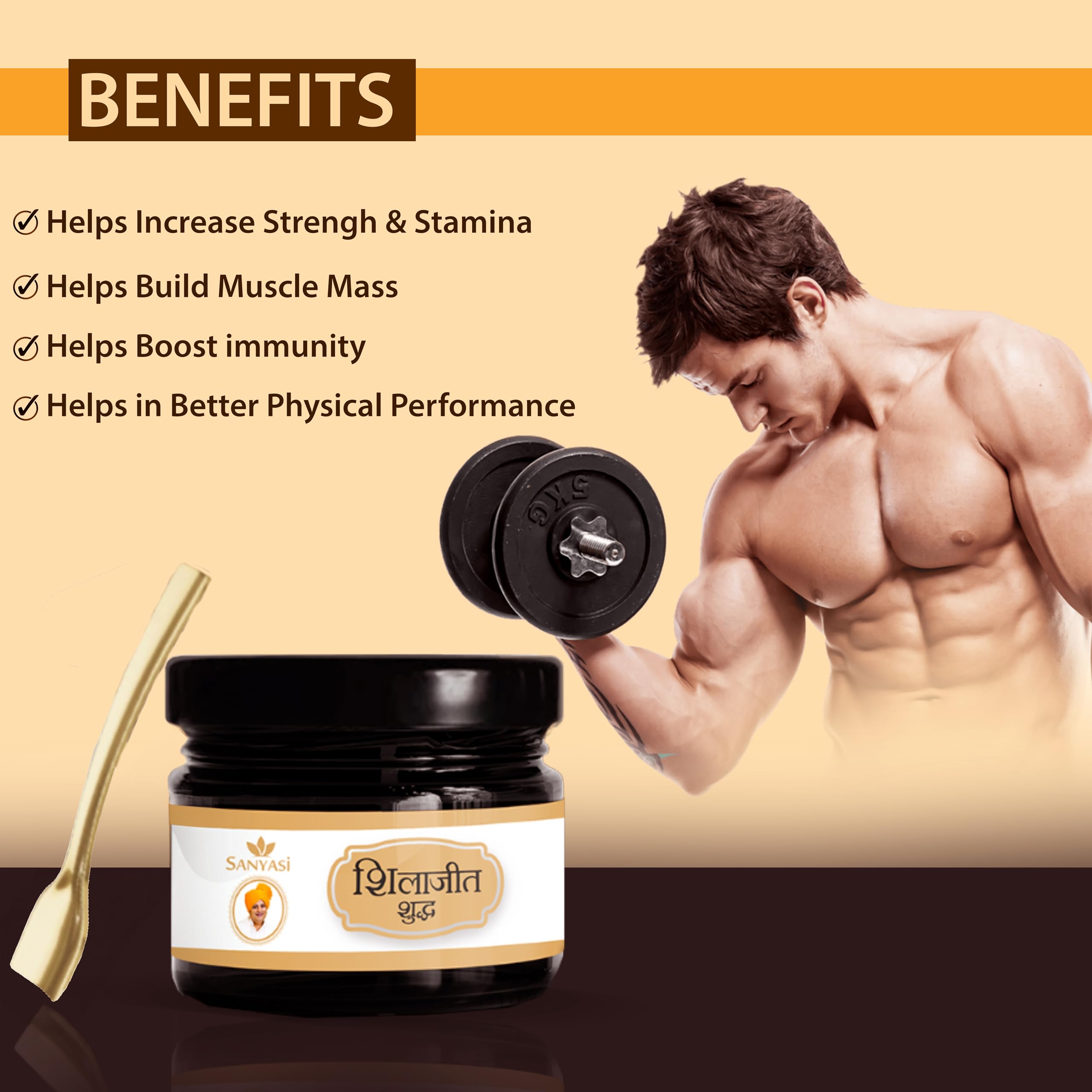 Sanyasi Shudh Shilajit Resin 20g | Pure Himalayan Shilajit | Resin Form | AYUSH Certified | NABL Tested | Supports Energy, Boost | Rich in Natural Fulvic Minerals | Boost Muscle Growth-100% Ayurveda — Amazon image 5