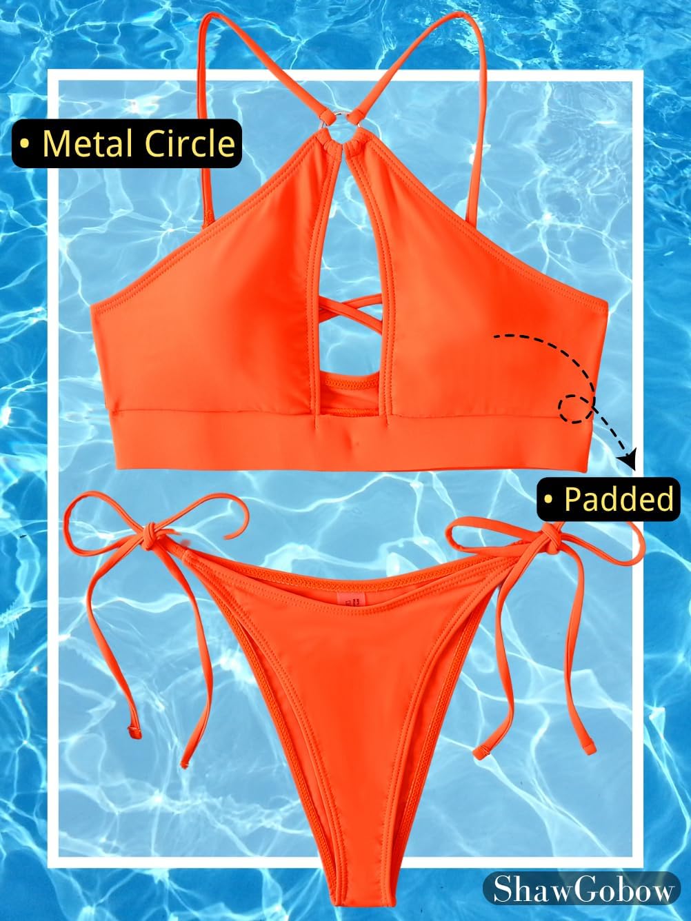 Sexy Keyhole Bikini, Cutout, High Cut, Low Rise, 2 Piece - Image 4