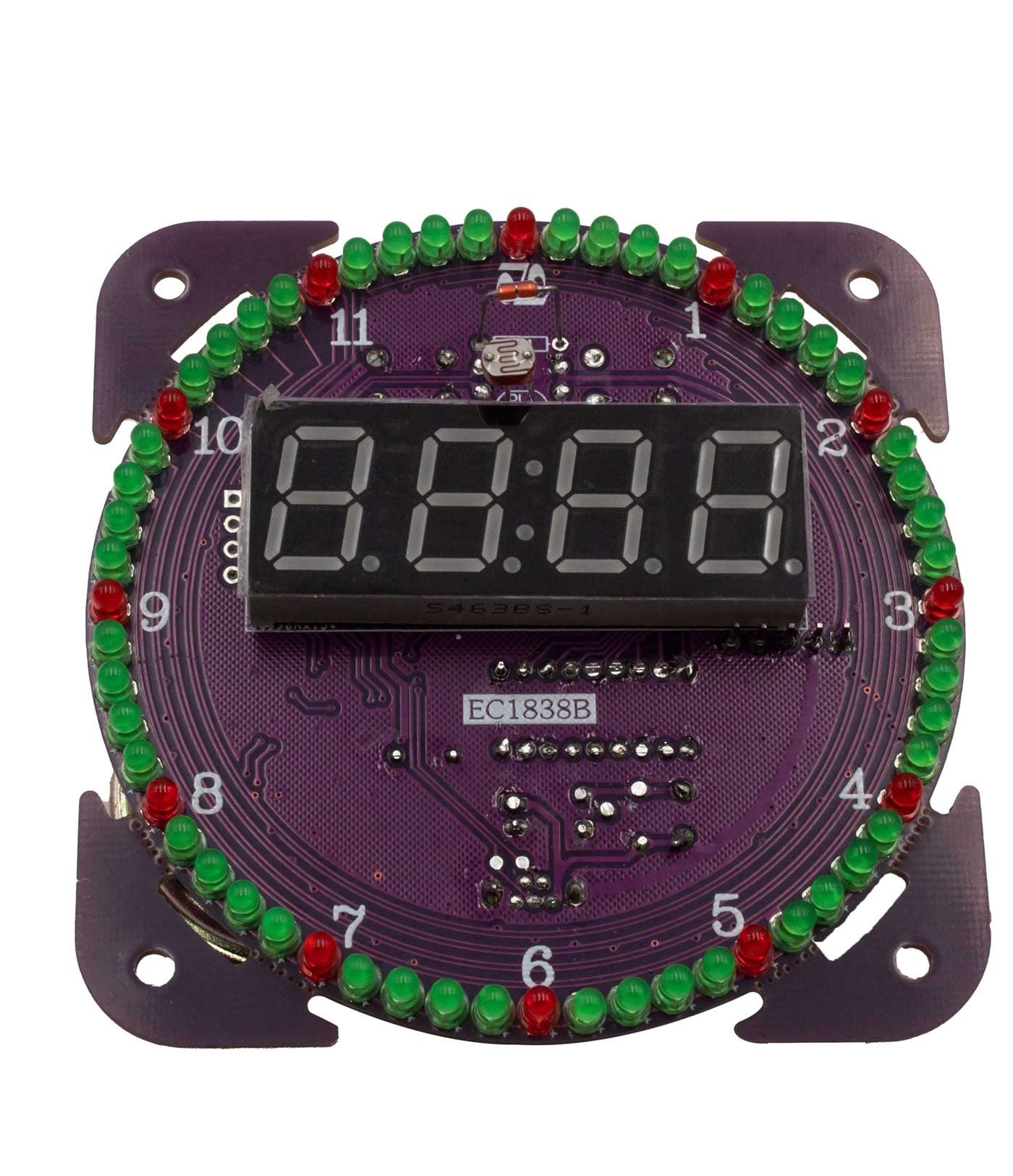 Bausatz Digitale Rotation LED Uhr mit Gehäuse DS1302 DIY-Elektronik Löten