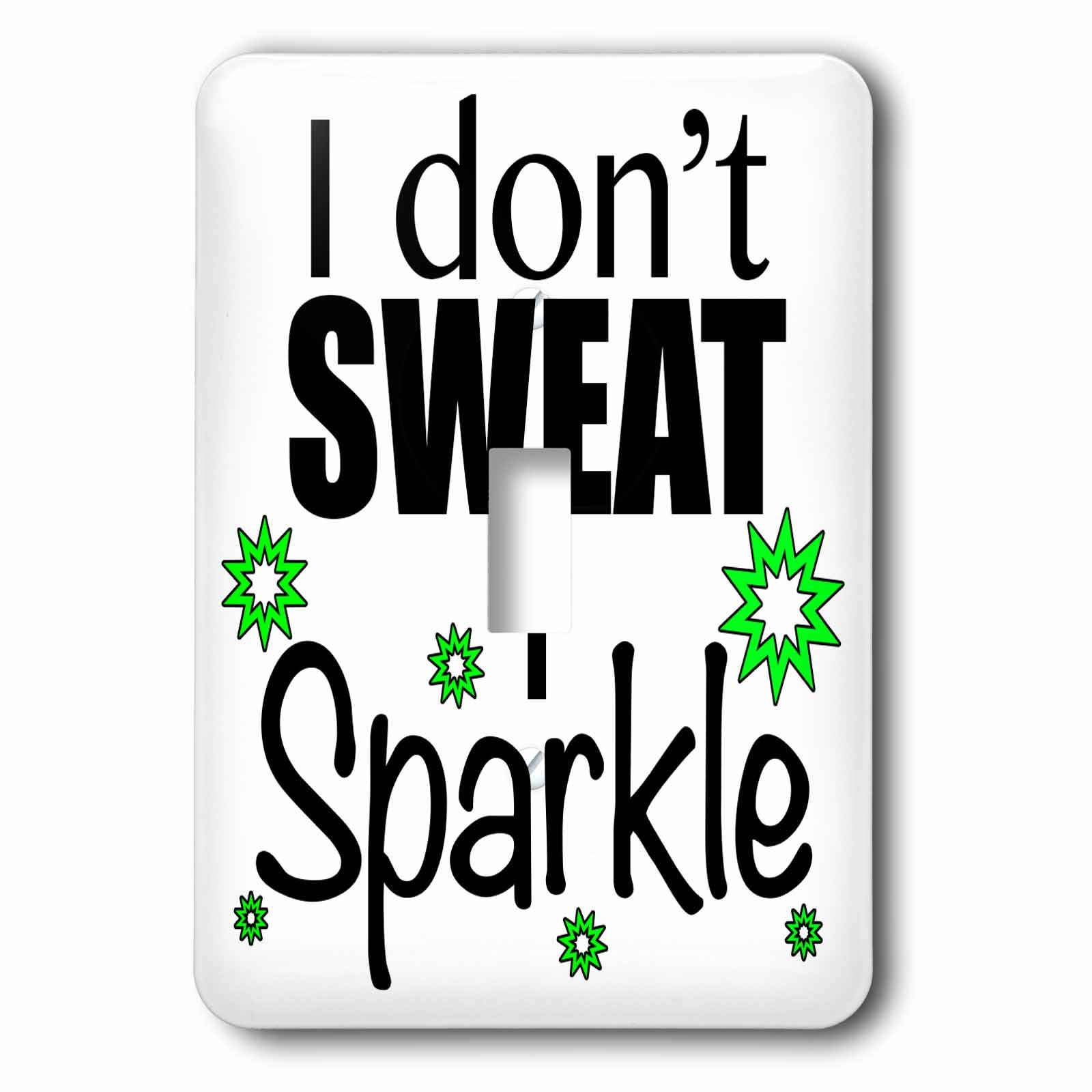 Interrupteur à bascule simple Citron vert I Don't Sweat I Sparkle