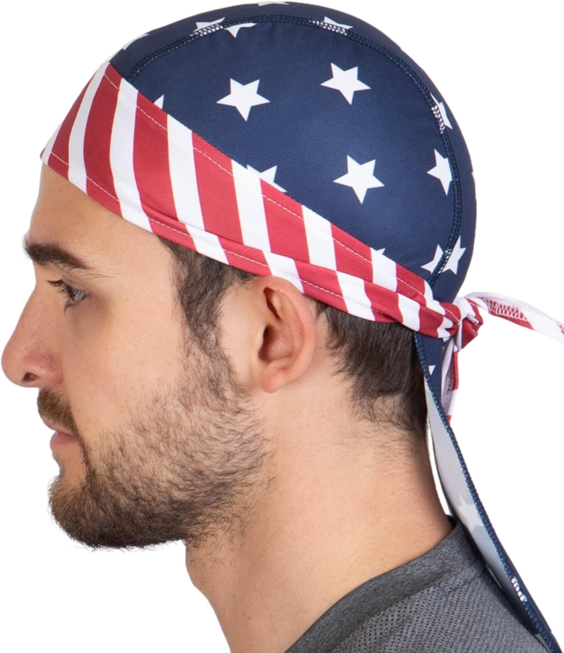 Cooling Helmet Liners - Do Rag Skull Caps for Men - Cooling Head Wraps, Hard Hat Liner - Motorcycle Pirate Bandana