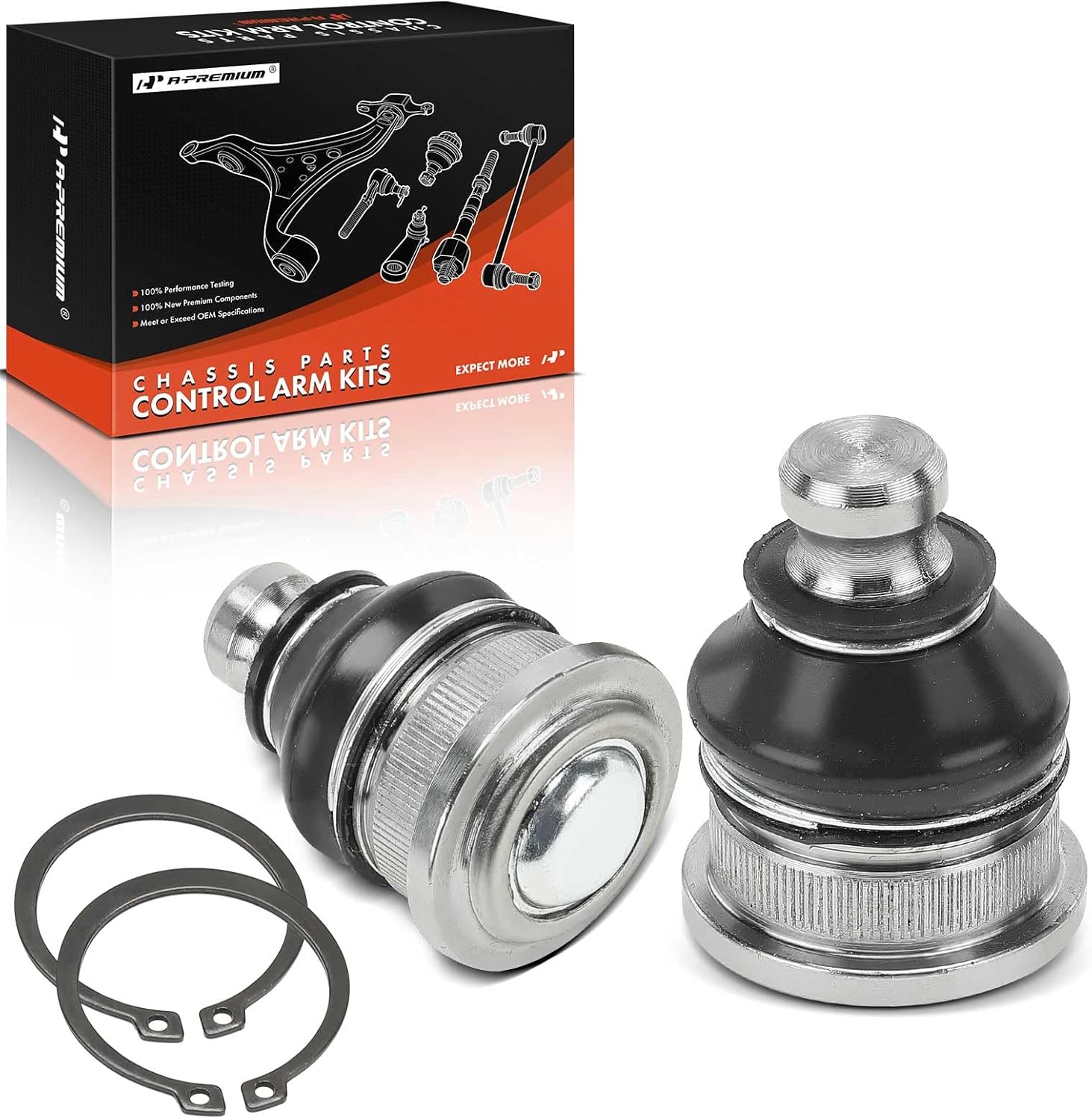 A-Premium 2 x Front Lower Ball Joint, Compatible with Nissan Sentra 2007-2019, Versa 2007-2012, Juke 2011-2014, LEAF 2011-2017, NV200 2013-2021, Cube 2009-2014 & Chevrolet City Express 2015-2018
