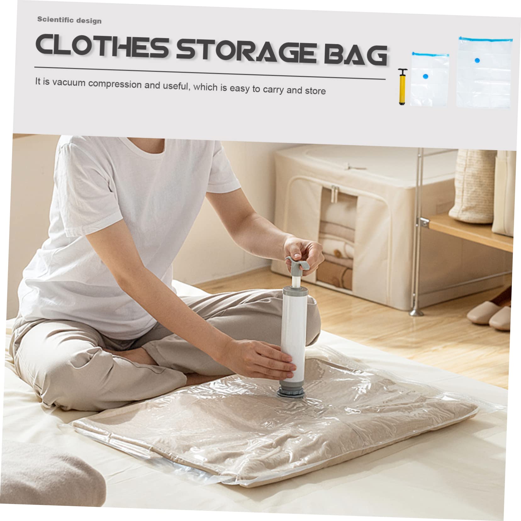 3 Juegos de Bolsas de Almacenamiento al vacío Bolsas de Almacenamiento de Ropa Bolsas de Almacenamiento Impermeables Ropa de Viaje Bolsa de Ropa de Viaje Bolsas de Almacenamiento