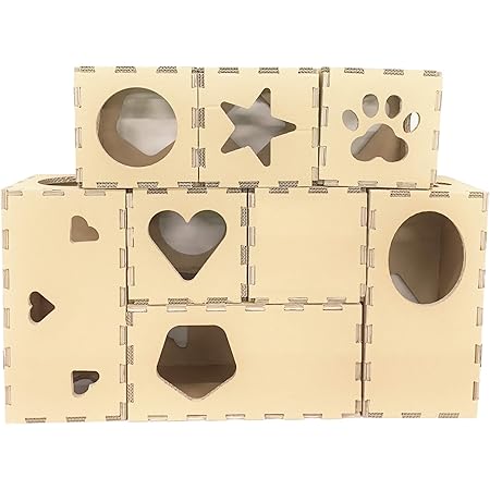 Amazon 訳あり 段ボールでできた猫ハウス キャットタワー にゃんハウス ３箱タイプ 訳あり商品 にゃん ハウス キャットタワー 通販