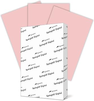 Springhill 11 x 17 Pink Copy Paper, 24lb Bond/60lb Text, 89gsm, 500 Sheets 1 Ream Colored Printer Paper with Smooth Finish Versatile and Flexible Computer Paper 024063R