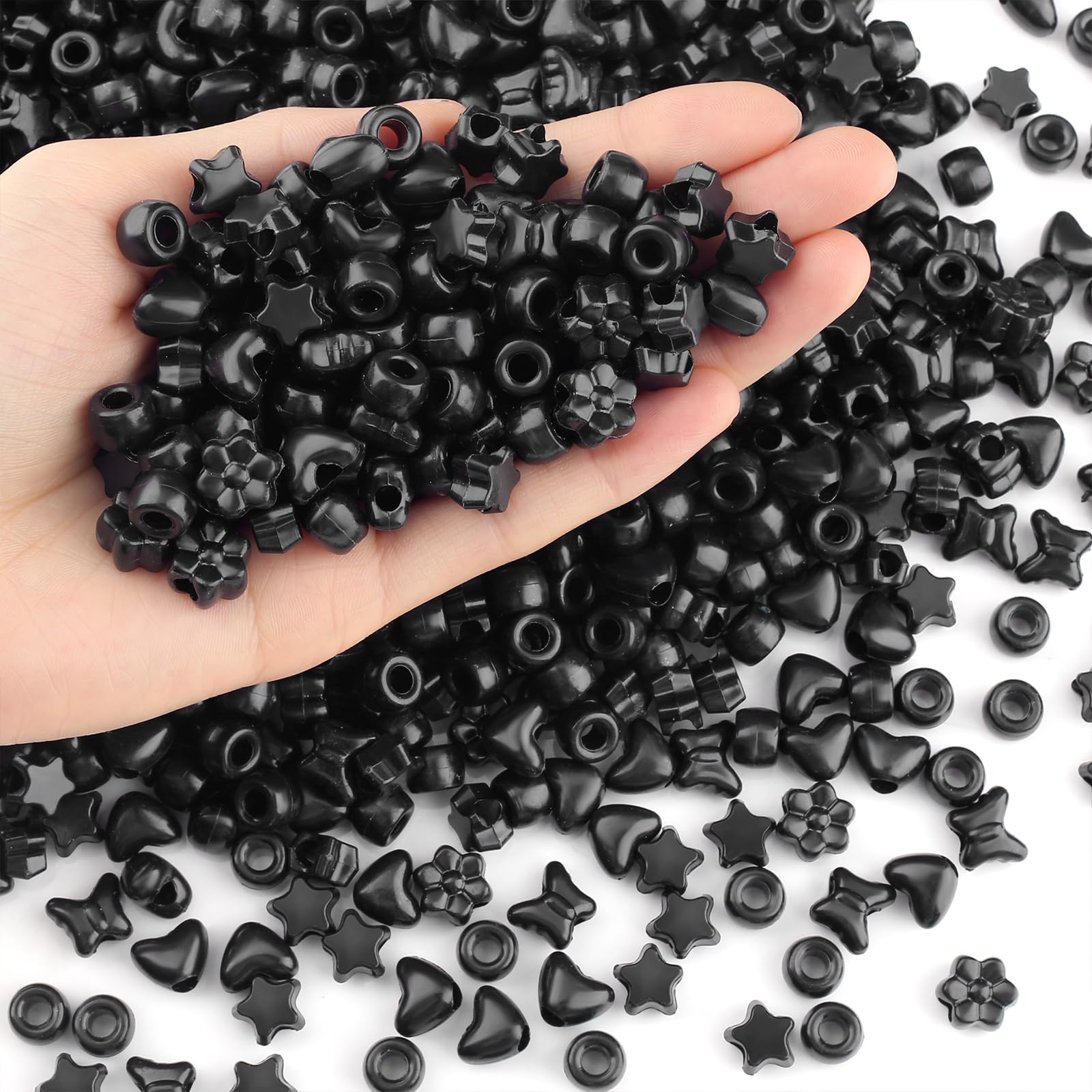 XIANNVXI Rote Perlen Rot Pony Beads Rote Perlen Großes Loch