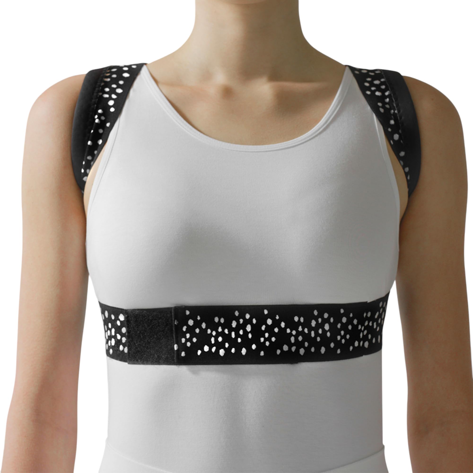 Correttore Posturale con Supporto per la Schiena – Corsetto Regolabile per un Allineamento Corretto e Comfort (Oxygen Pattern, S-M)