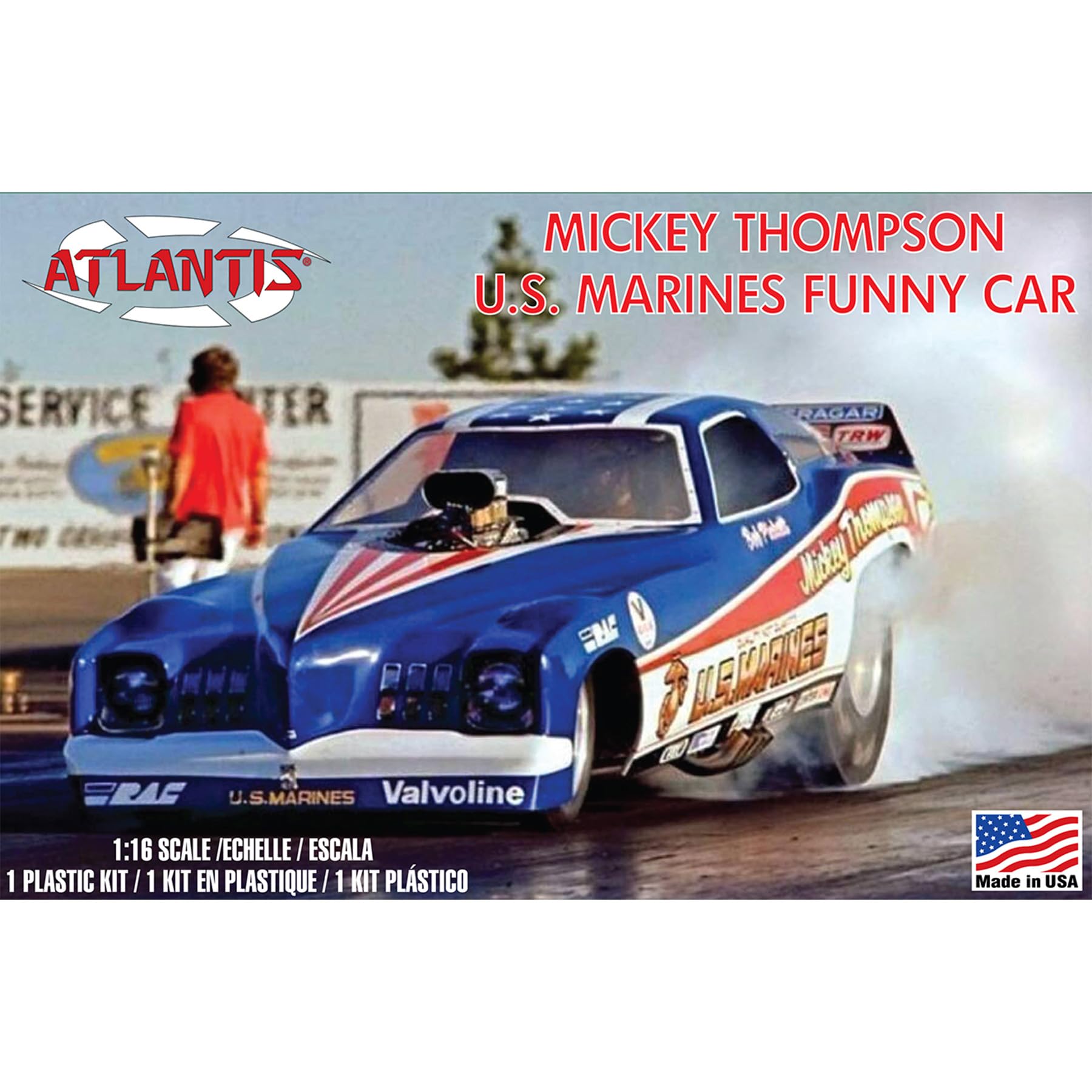Amazon.com: 1/16 Scale Funny Car Model Kit: Atlantis Mickey