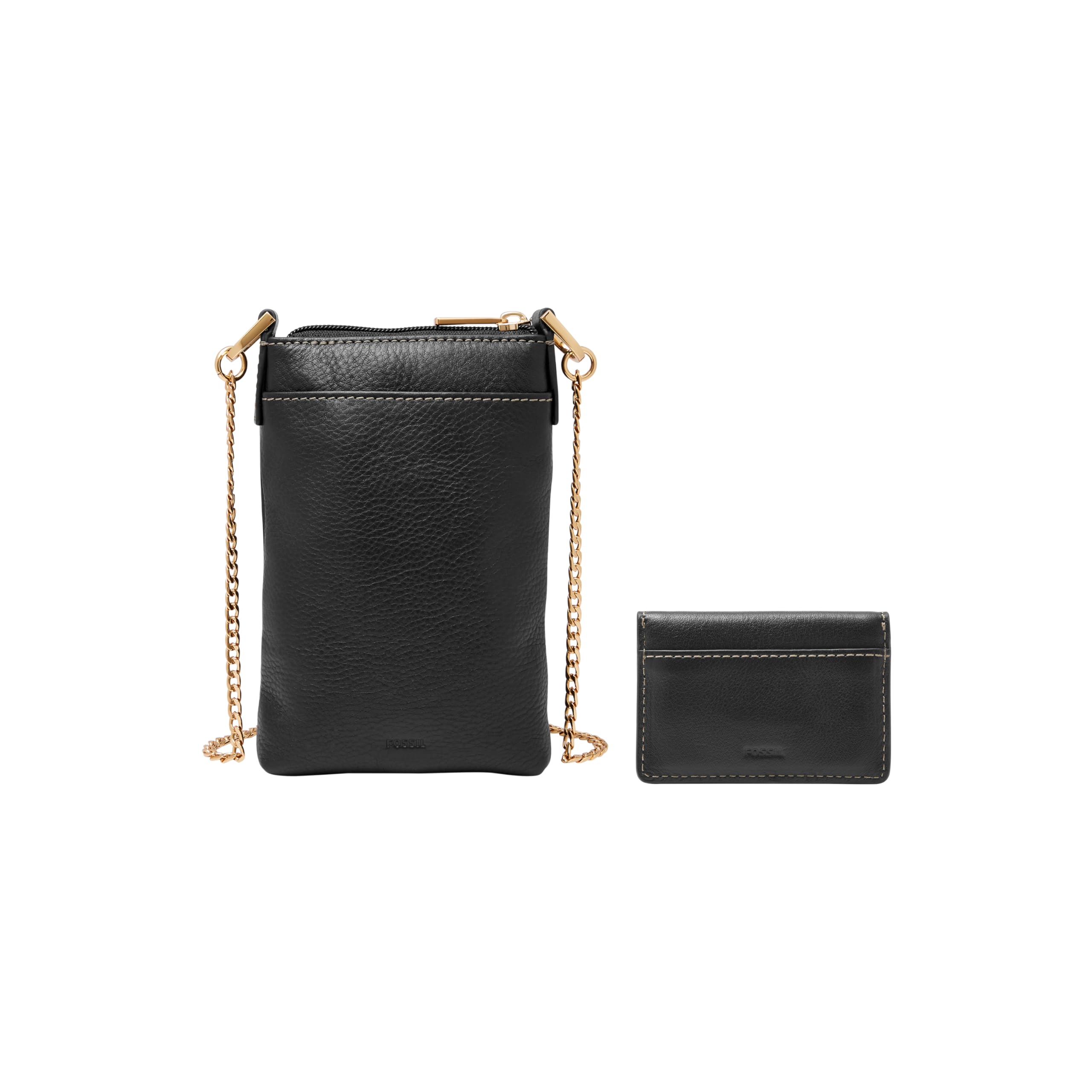 Fossil Womens Harper torba na ramię, czarna, 10,8 x 2,5 x 17,1 cm (dł. x szer. x wys.), czarny, 10.8 cm L x 2.5 cm W x 17.1 cm H