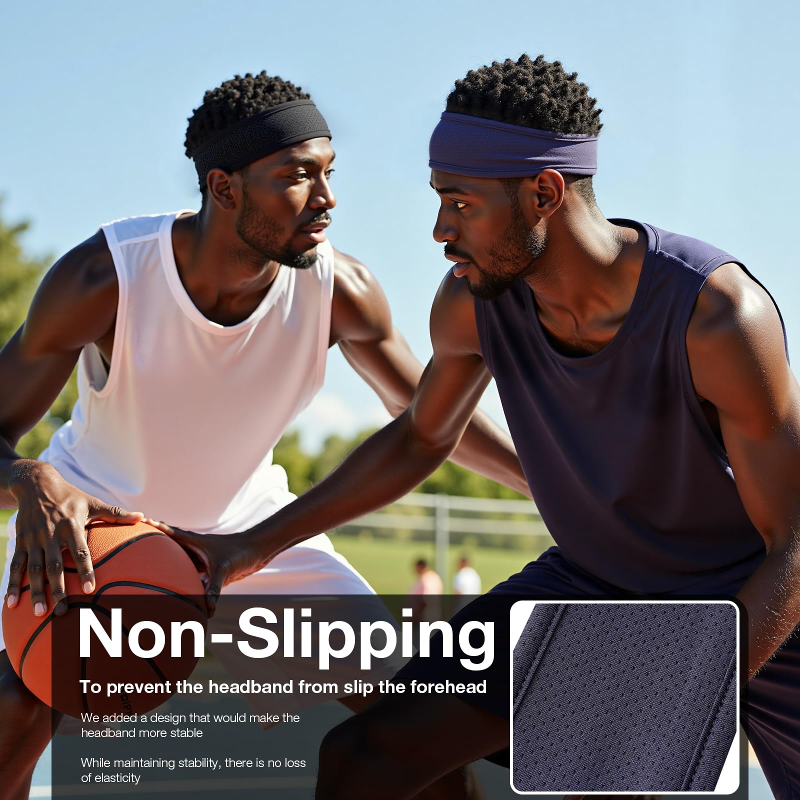 Braylin Diademas para hombre, paquete de 3 diademas deportivas para correr, ciclismo, baloncesto, entrenamiento de fitness, diademas unisex
