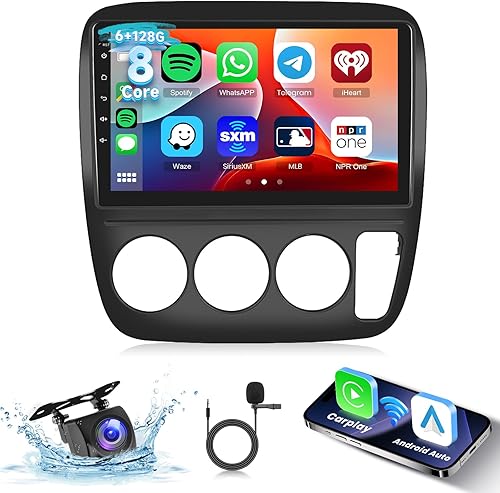 Radio de coche para Honda CRV 1997-2001 Android estéreo de coche con Carplay Android Auto, pantalla táctil de 9 pulgadas, estéreo de coche,