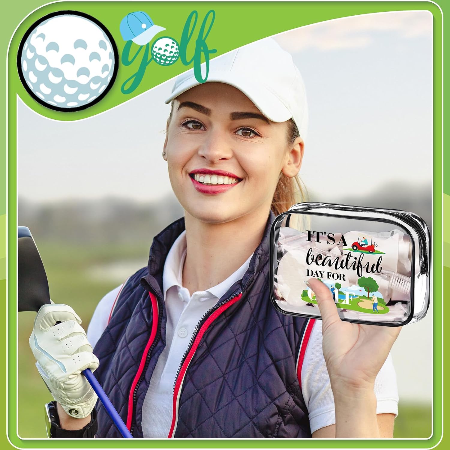 Kacctyen コスメティックバッグ 12枚 7 x 4.7 x 2.4インチ メイクアップバッグ トイレタリーポーチ 女性用 財