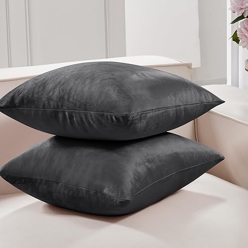 Miniatura 2 de Deconovo - Fundas de almohada, tejido suave, terciopelo. Fundas de almohada, elegantes fundas de almohada