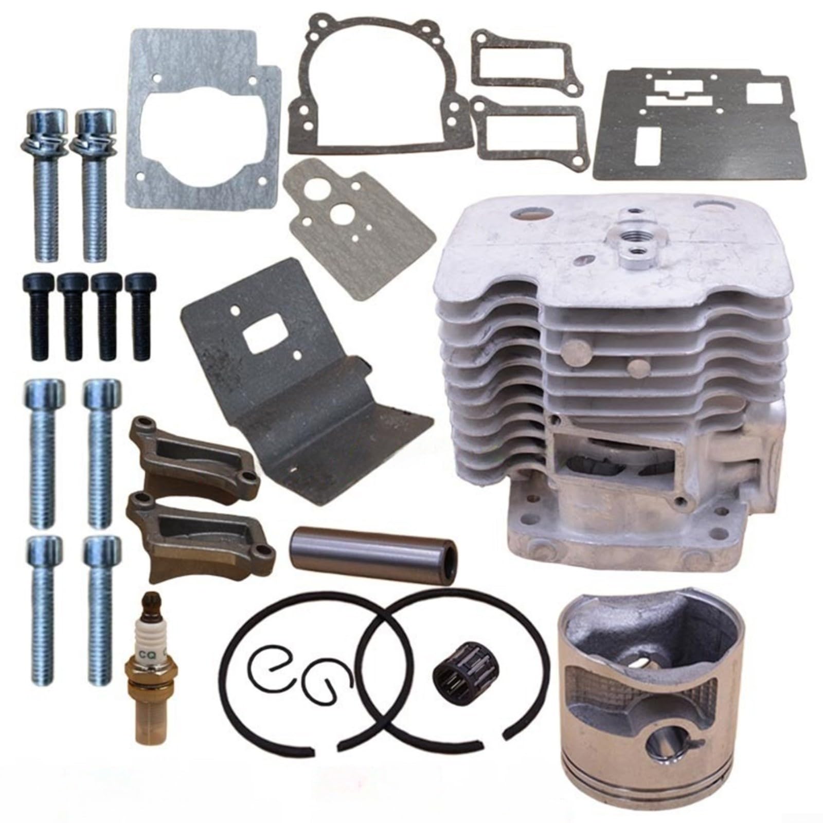 Cilindro para pistón Kit para RedMax EBZ8560 EBZ8560RH Pieza de soplador de hojas 599886701 Juego de repuesto de metal para mantenimiento de jardines Uso resistente