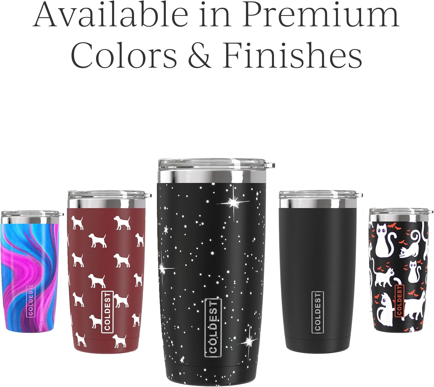 Coldest Coffee Tumbler Cups - 100% Spill Proof Tumbler - Stainless Steel Double Insulated - Leakproof Tumblers for Women & Men - Cup Holder Friendly and Easy to Clean (Farther Away, 20 oz)