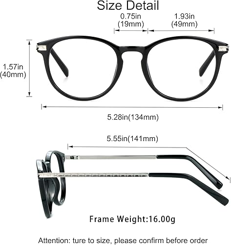 Miniatura 7 de YEIN Lentes de bloqueo de luz azul, lentes de sol marrón fotocromáticos, antifatiga ocular, anteojos de lectura para computadora, gafas de juegos,