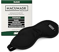 Vista 1 de Macuhealth MacuMask - Compresa de calor húmedo para ojos secos, blefaritis, MGD y fatiga visual digital, correa ajustable, tecnología SterilEyes