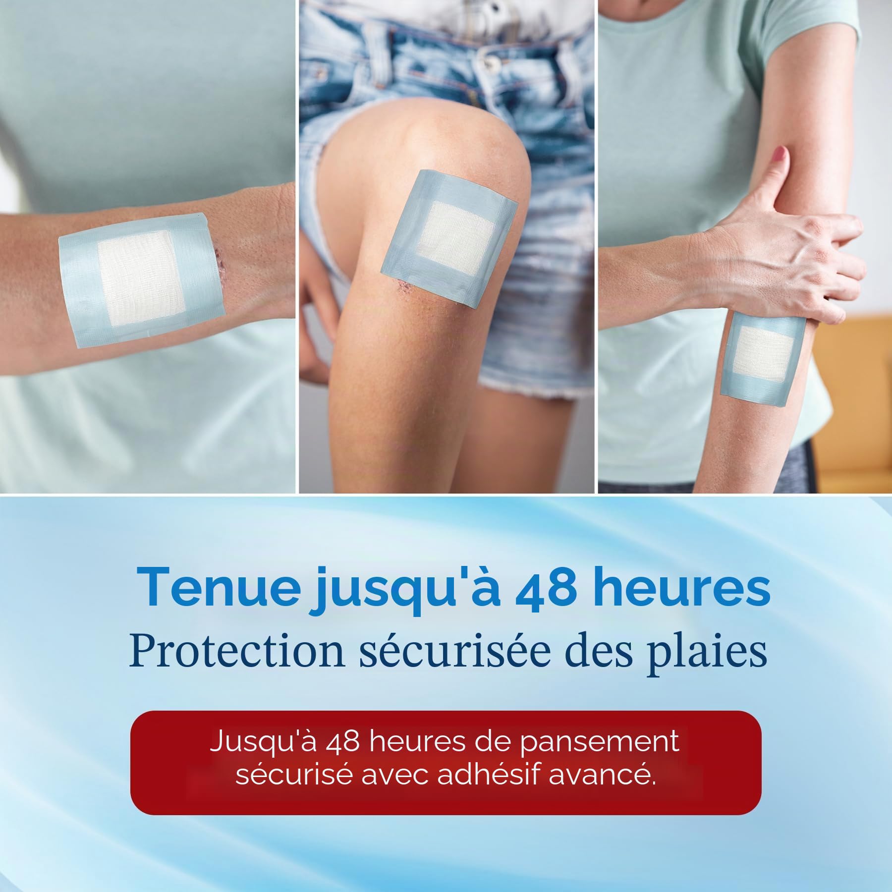 Rouleau de ruban adhésif MEDca pour peaux sensibles à faible traumatisme, 1 pouce x 4 mètres, paquet de 2 rouleaux