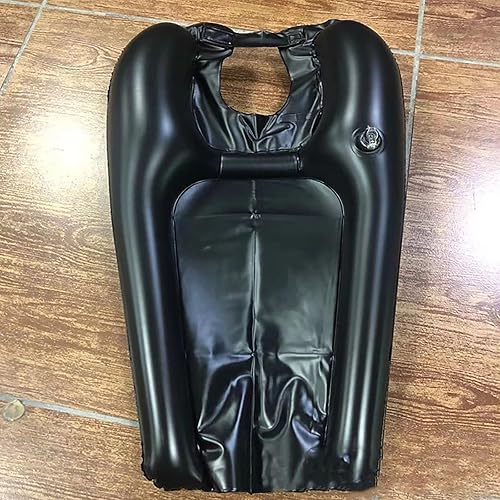 Miniatura 5 de Yuehuam Cuenco inflable para champú, bandeja portátil para lavado de cabello para ancianos, postrados en cama, discapacitados, lesionados,