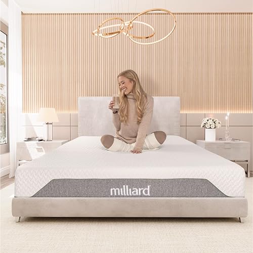Miniatura 2 de Milliard 10-Inch Memory Foam Queen Size Mattress, Pressure-Relieving - Firm Memory Foam Mattress, Best Mattress for Classic Comfort, Restful Sleep -