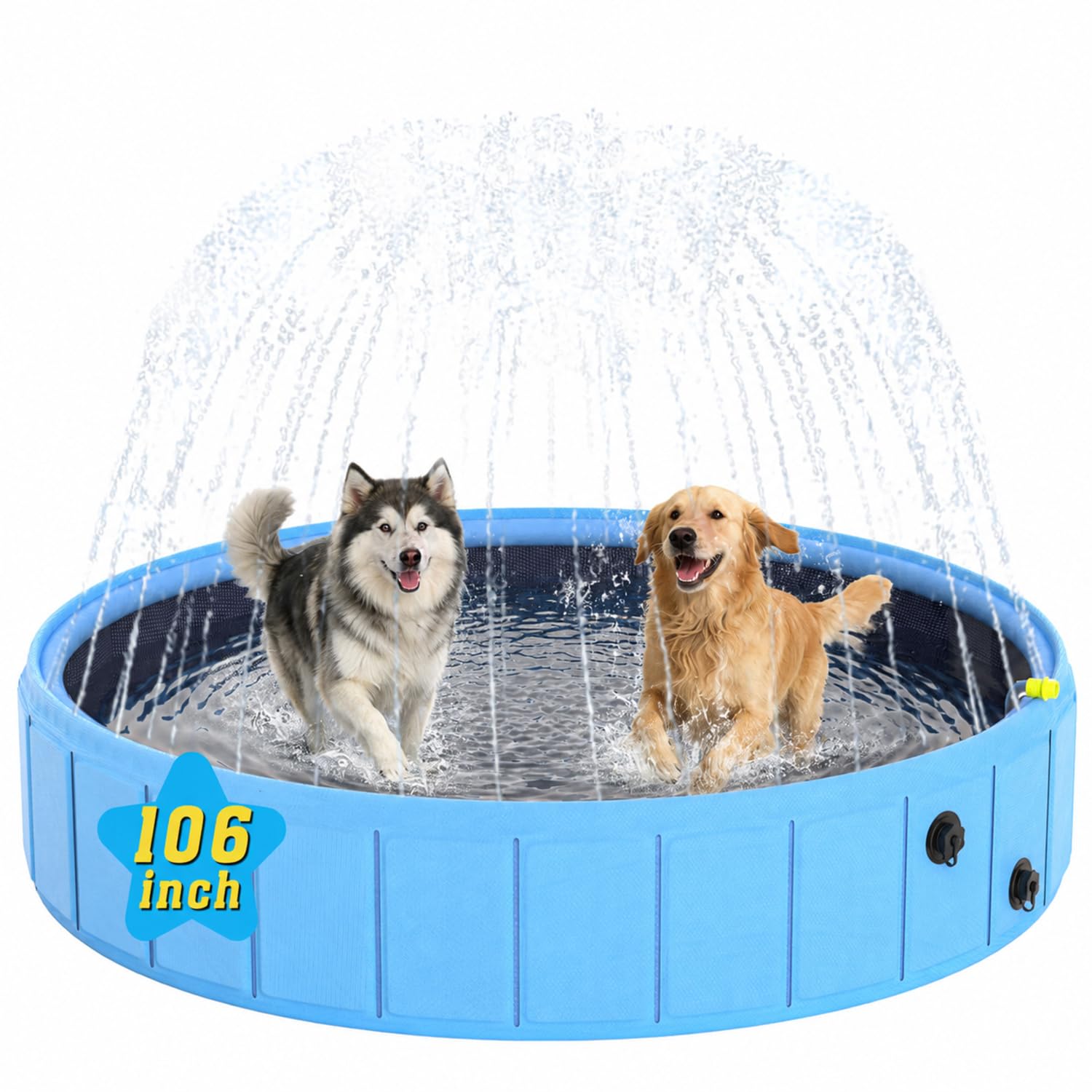 Photo 1 of BerrysParadise Foldable Dog Pool, 106" Extra Large