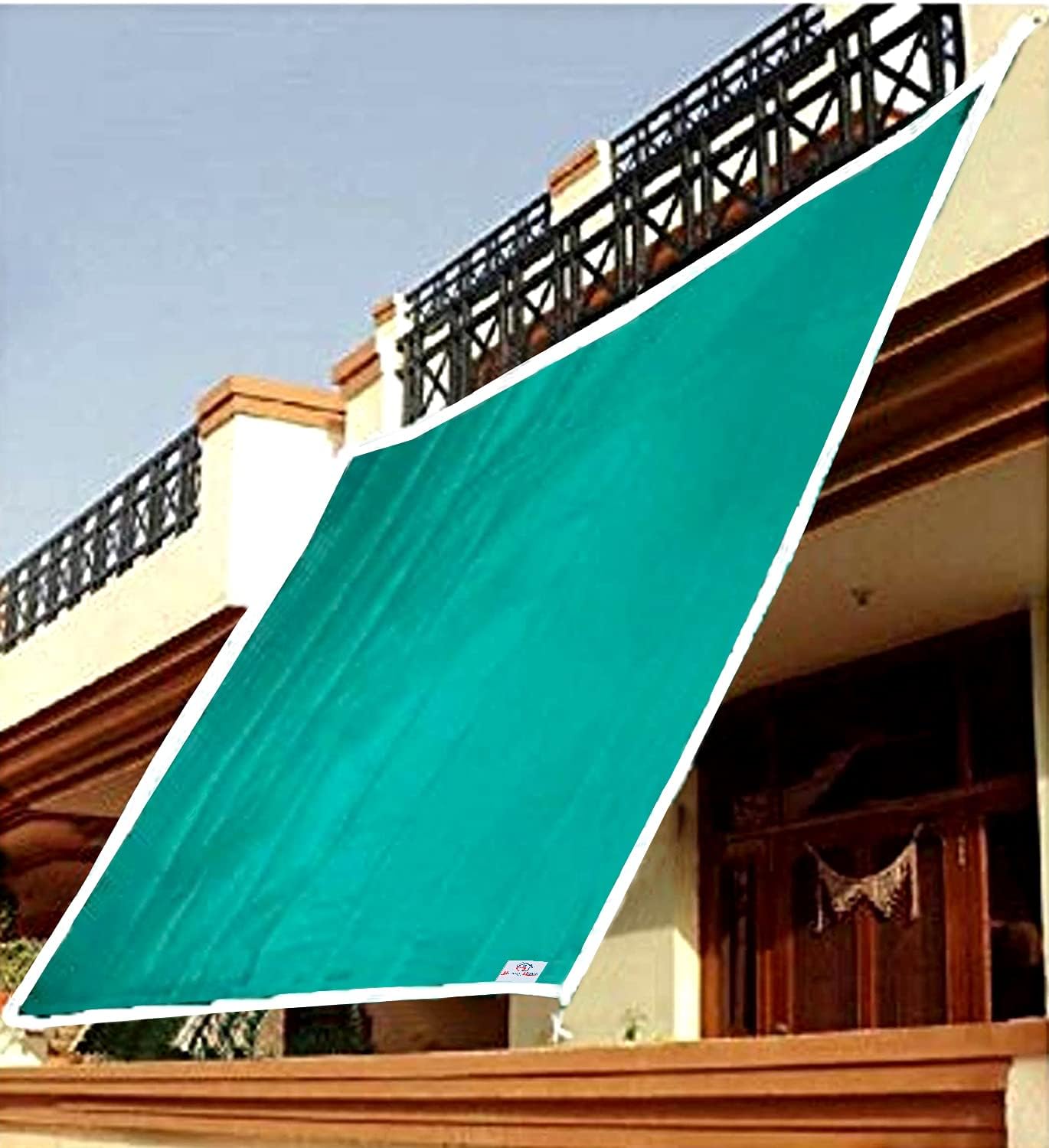 Raisco Multipurpose Agriclture Net Shade Net Agro Net Green Net - 75% UV Stabilized, Nylon Tape Borders & Ropes on All Sides with Hooks for Installation (50x10 Feet)-image-36