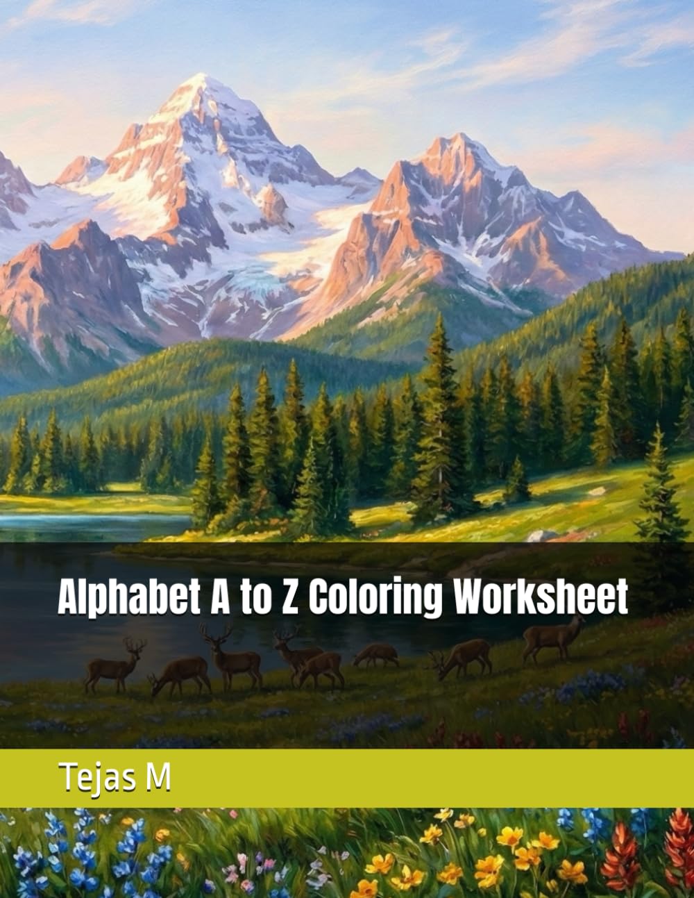 Alphabet A to Z Coloring Worksheet (Learning with Colors Series)