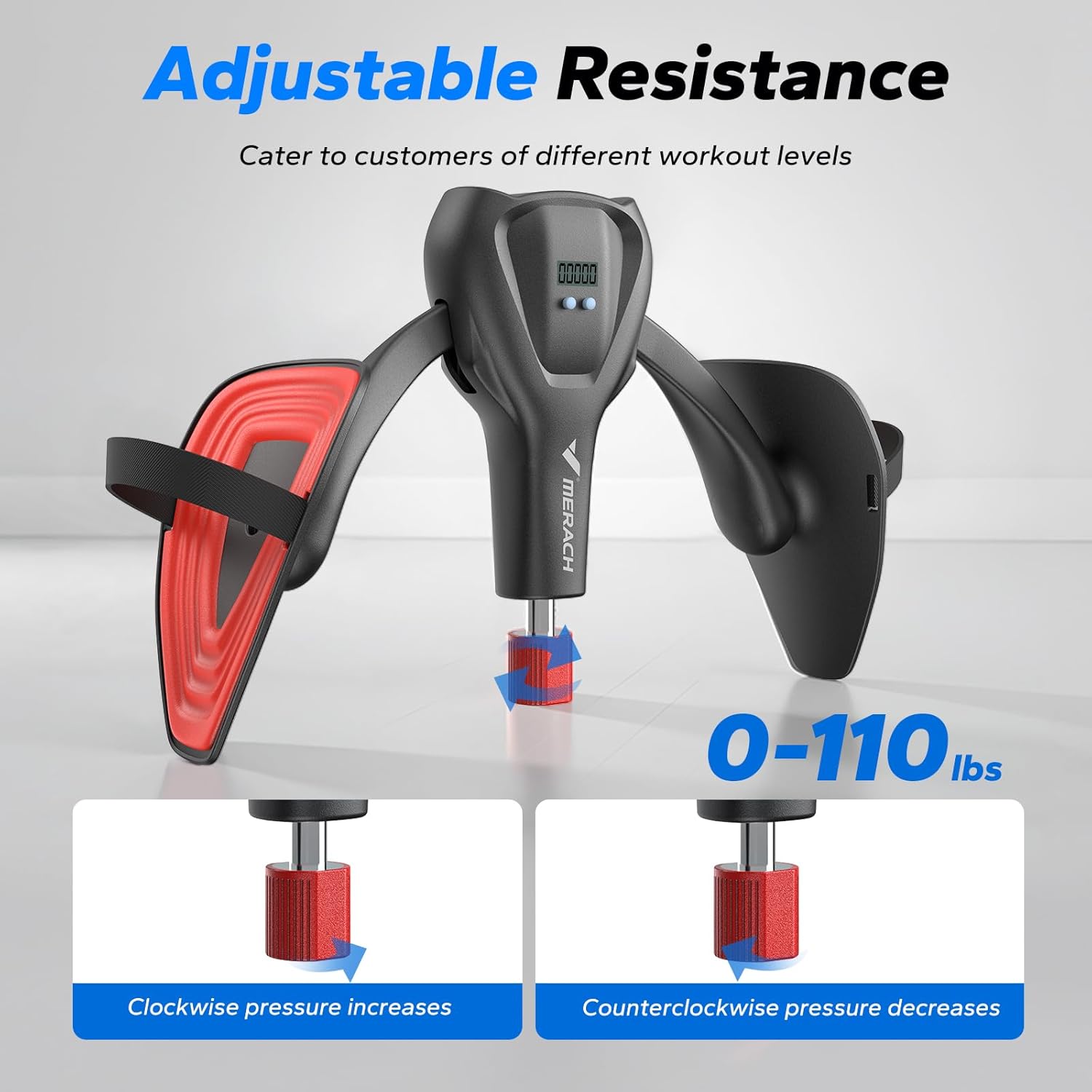 Buton de rezistență reglabil MERACH Thigh Trainer