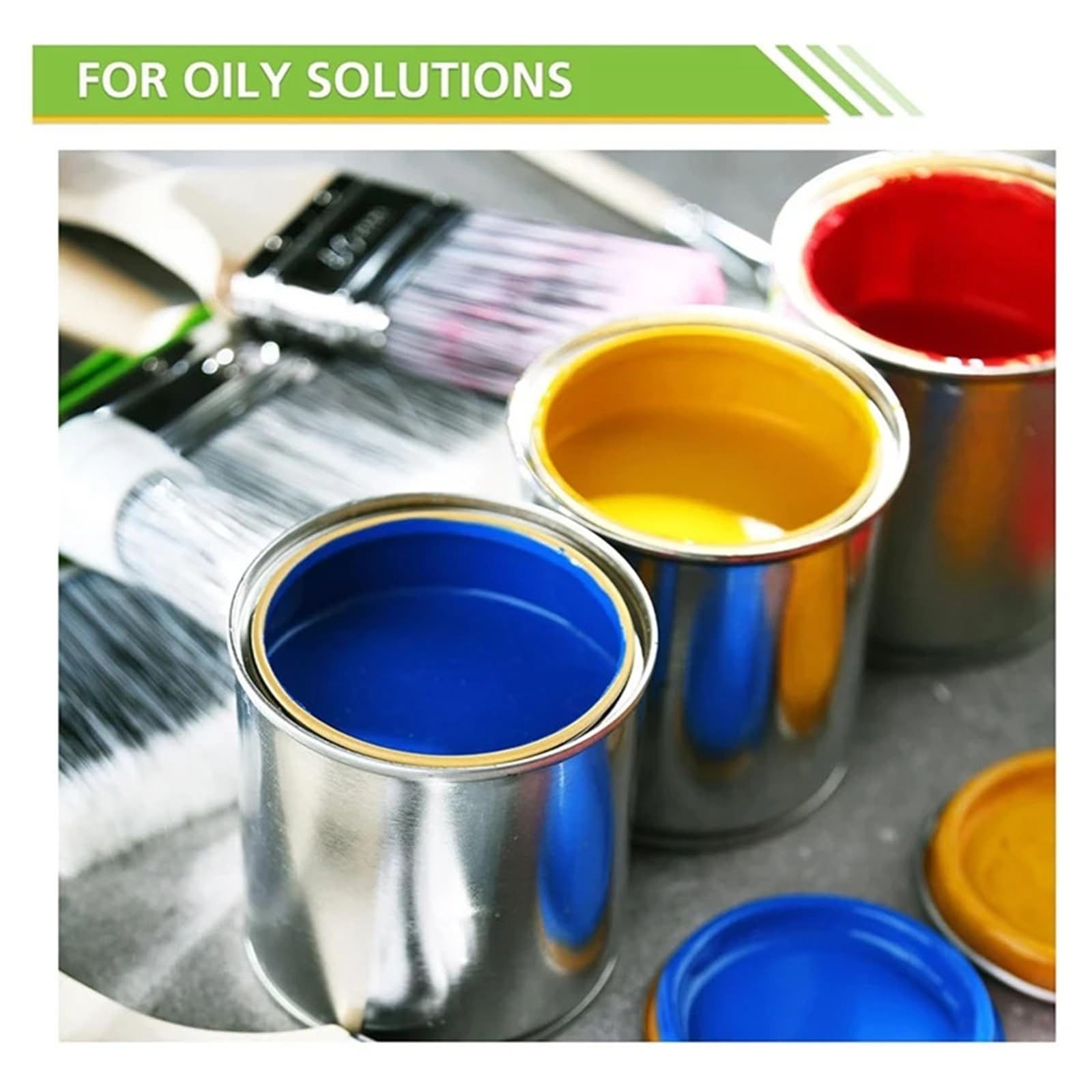 Lot de 10 Pots Peinture avec couvercles, contenants Rangement d'un Litre, seaux métalliques for Loisirs créatifs et projets Bricolage pour Projets de Bricolage