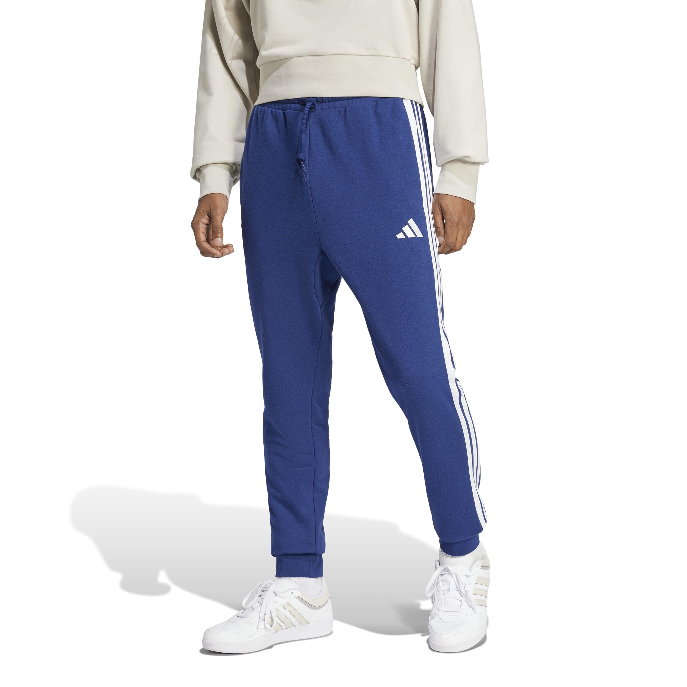 adidas - Essential Three Stripes French Terry Pant, Pantaloni da Golf Uomo