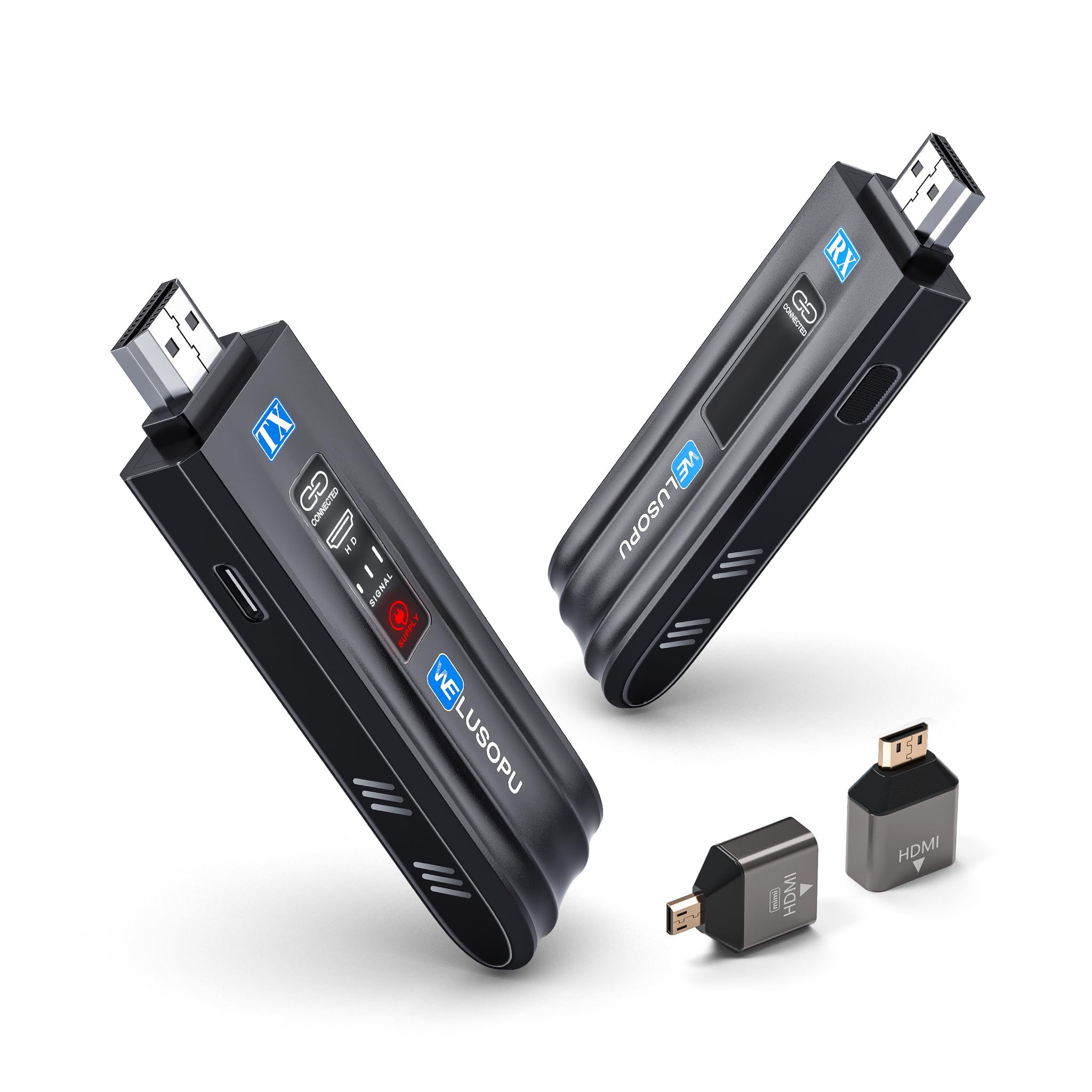 trasmittitore hdmi wireless con display led smart e estensione hdmi a 5g per laptop pc camcorder tv box fino a 165ft