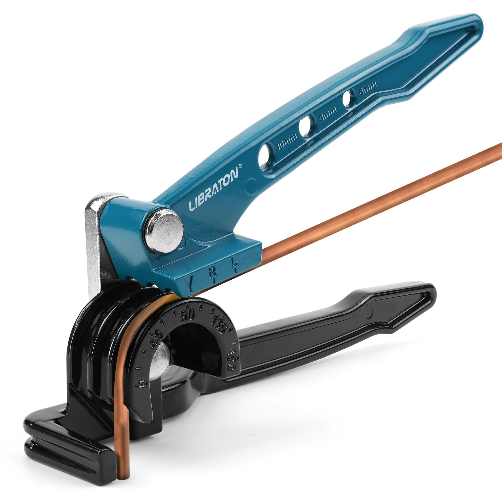 Libraton Piegatubi Manuale, Piegatubi Rame 180 Gradi, Curvatubi Manuale per Tubi in Rame 6mm 8mm 10mm, Piegatrice per Tubi in Rame, Ottone, Alluminio e Acciaio Sottile