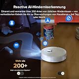 roborock Qrevo Curv 2 Flow Aspirateur Robot Laveur Roller avec 20.000 Pa, Nettoyage SpiraFlow en Temps Réel, Évite 200+ Obstacles, Doubles Anti-Enchevêtrement, Lavage à l'eau Chaude à 75°C - 7