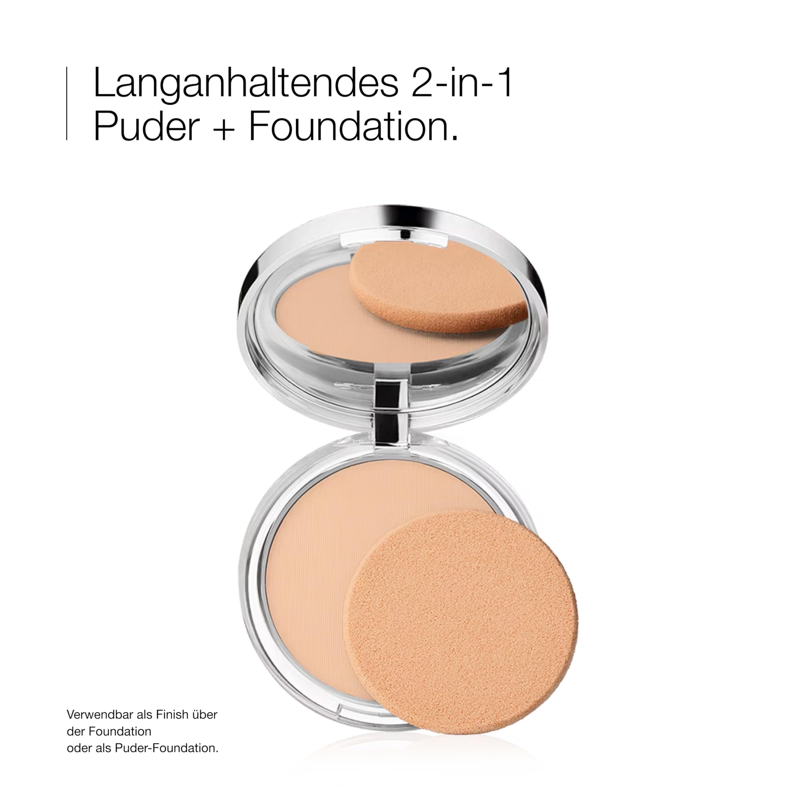 Clinique Superpowder Double Face Powder | Leichter Puder und Foundation in Einem | mittlere Deckkraft + mattes Finish