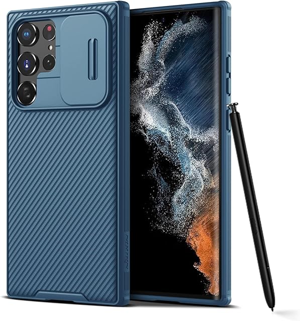 S22 Ultra Phone Case, Nillkin CamShield Pro for Samsung Galaxy S22 Ultra Case with Slide Camera Cover, Slim for Samsung Galaxy S22 Ultra 5G -2022-6.8