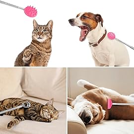 TUKUOS Telescoping Back Scratcher with 4Pcs Detachable Scratching Heads, Back Scratcher for Men/Women,Dual Sides Scratcher/Metal Paw/Rake Scratcher Christmas Gifts Stocking Stuffers for Women Men