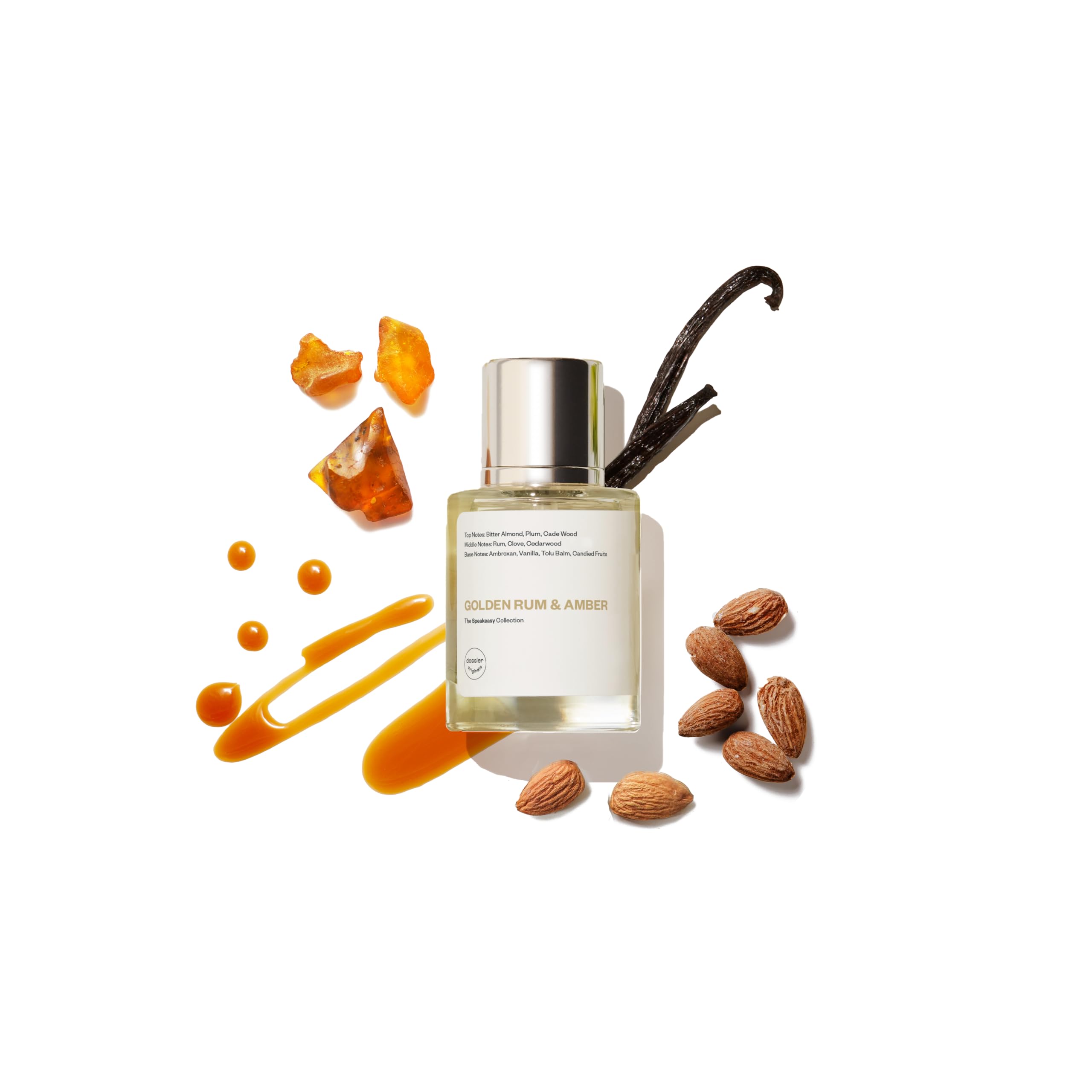 Dossier - GOLDEN RUM & AMBER - Eau de Parfum - Perfume Luxury - Paraben-Free - Vegan - For Men & Women - Fragrance 1.7 Fl oz (Spray 50ml)