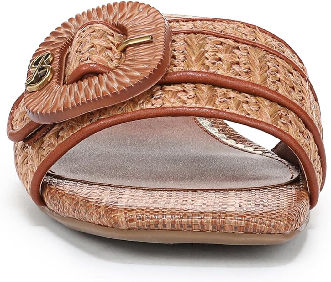 Amazon.com | Sam & Libby Women's Kandie Slide Sandal, Cuoio, 6