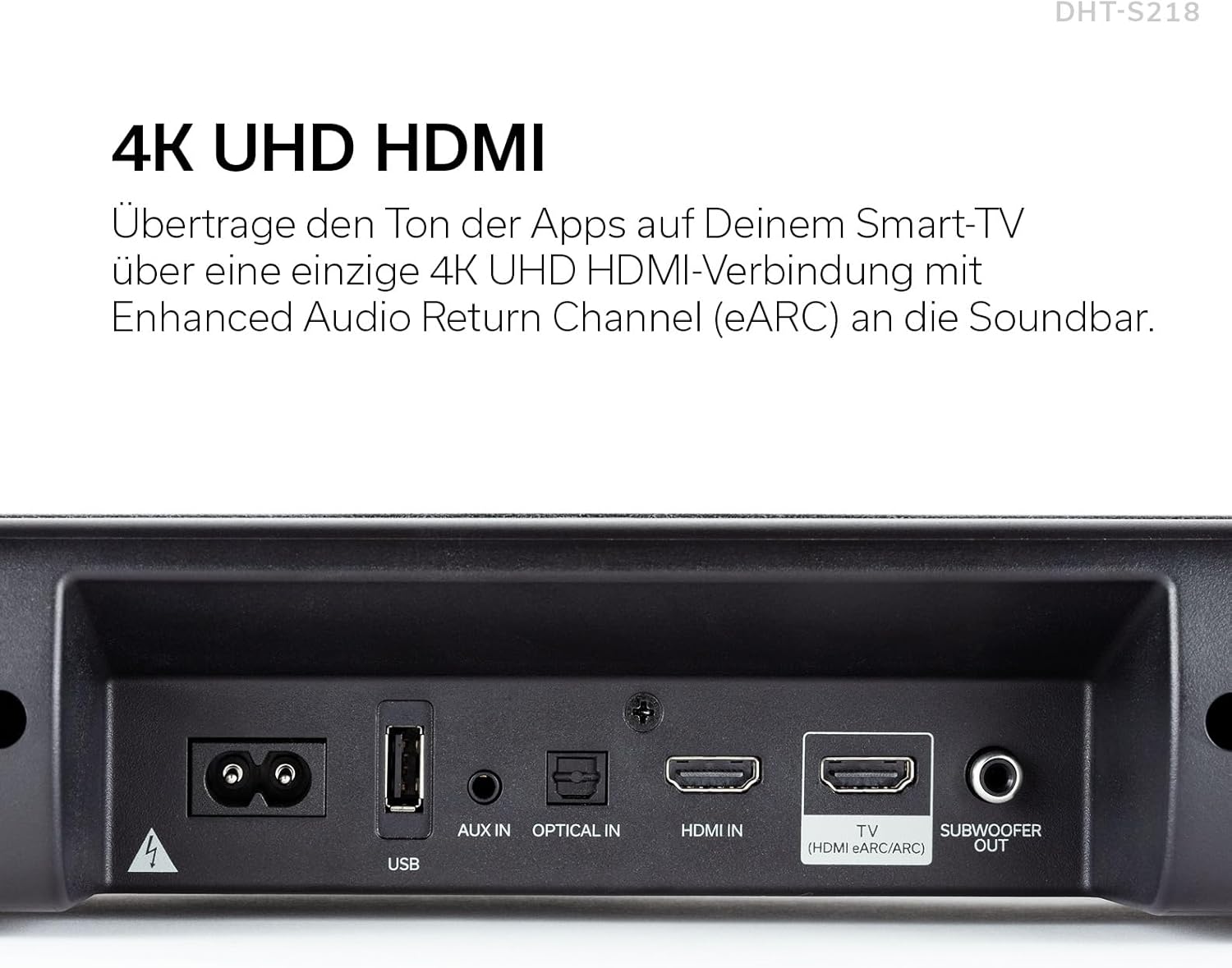 Denon DHT-S218 Soundbar im Wohnzimmer