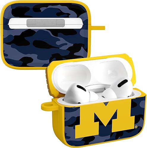 Miniatura 10 de Affinity Bands Michigan Wolverines Champion Series HDX - Funda compatible con Apple AirPods Generaciones 1 y 2 Azul,Camo,Clásico,Michigan