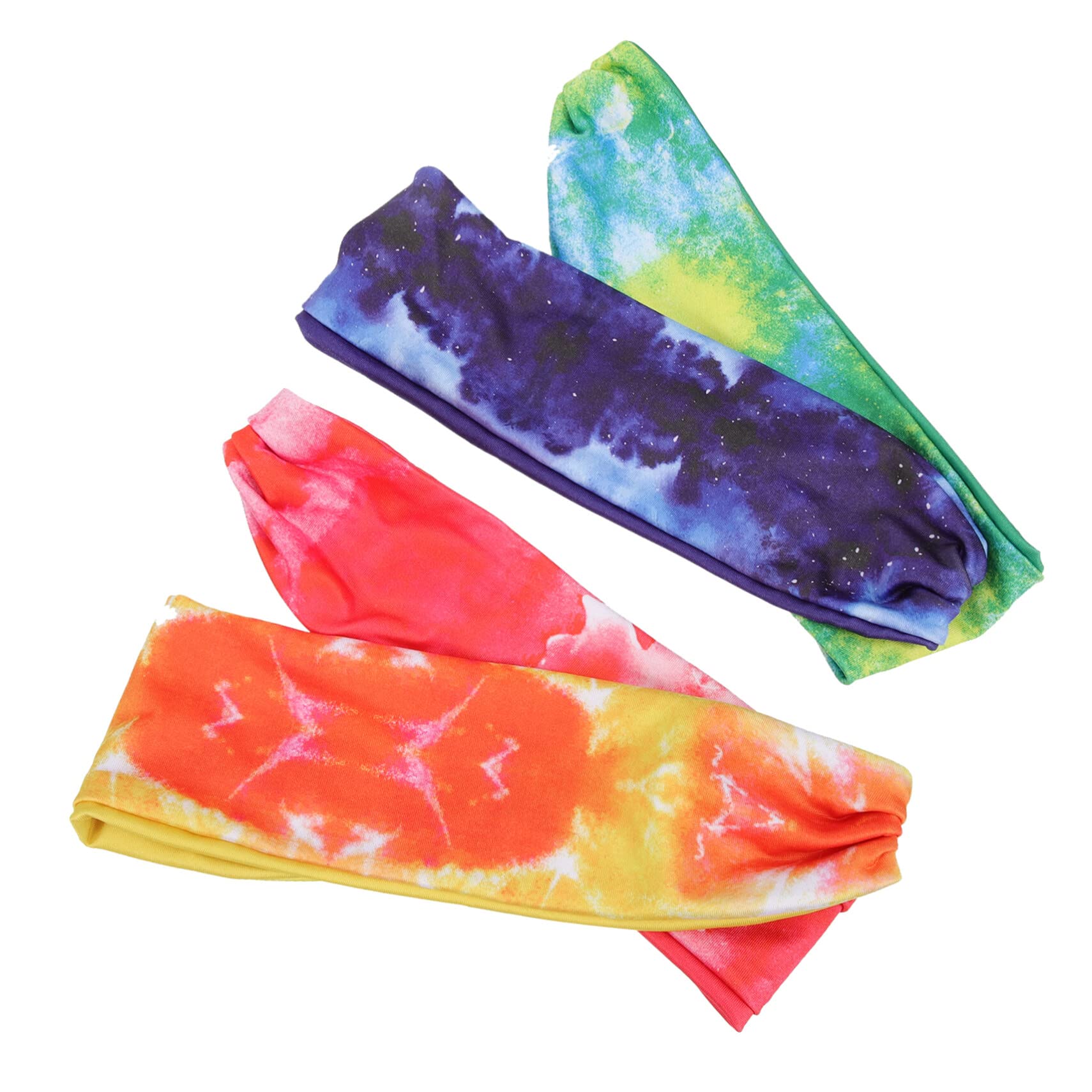 INOOMP 12pezzi Fasce Sportive Antiscivolo Per Allenamento Fasce Per Stile Tie-dye Comfort e Stabilità Per Yoga Corsa e Fitness