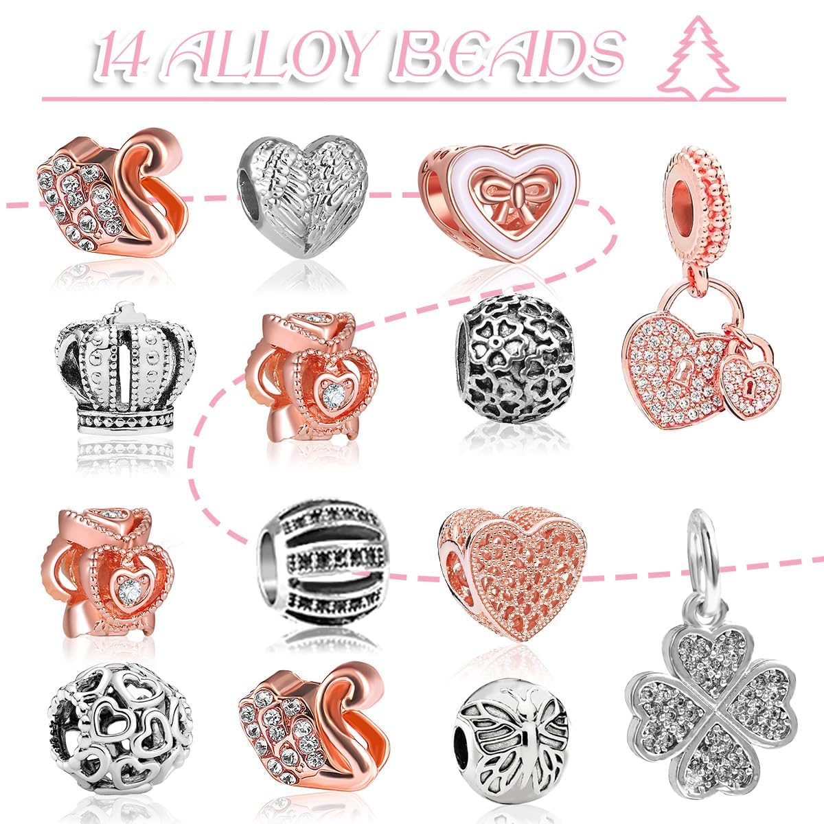 Calendario De Adviento De Joyería 2024 Para Mujeres Y Niñas - 24 Joyas Sorpresa